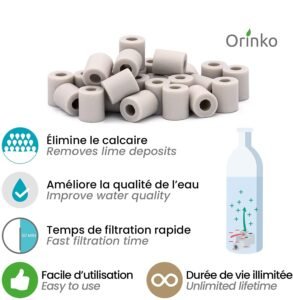 15 EM® keraminių karoliukų (dėžutė) (chloro skoniui ir cheminėms medžiagoms šalinti)