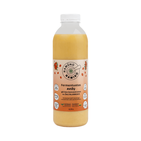 NAMIKO Fermentuotas AVIŽŲ gėrimo koncentratas su šaltalankiais 750 ml