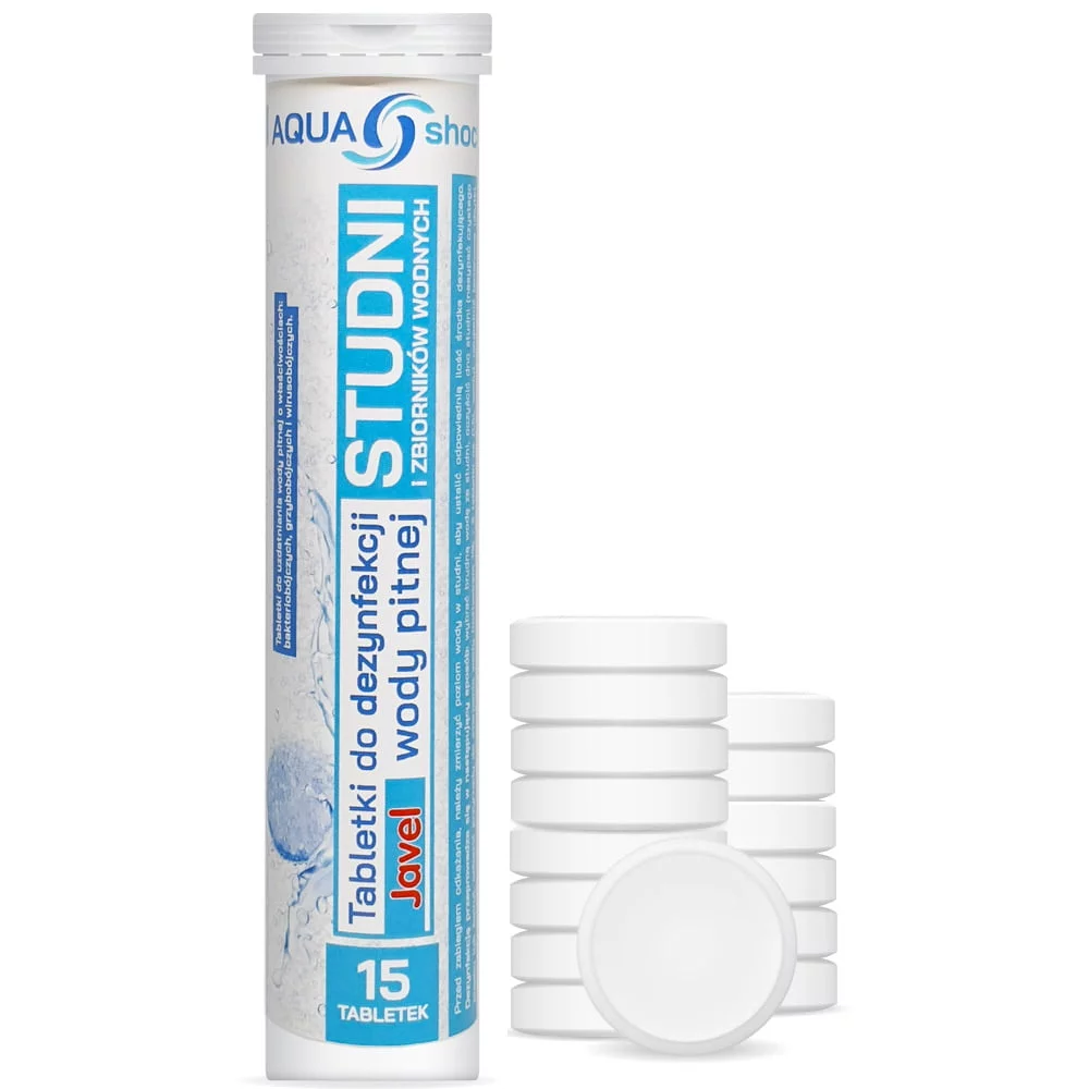 tabletki-do-uzdatniania-wody-pitnej-studni-3 Geriamojo vandens apdorojimas, dezinfekavimo tabletės JAVEL AQUA 20 tb