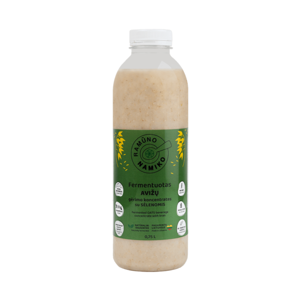 NAMIKO fermentuotas avižų gėrimo koncentratas SU SĖLENOMIS, 750ml