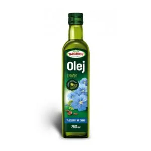Linų sėmenų aliejus – šalto spaudimo stiklo butelyje 250 ml / 500 ml