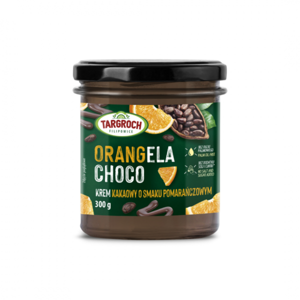 ORANGELA CHOCO - Apelsinų skonio kakavinis kremas (BE CUKRAUS) 300g