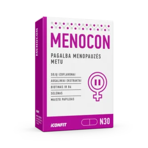 Menocon menopauzei (30 kapsulių)