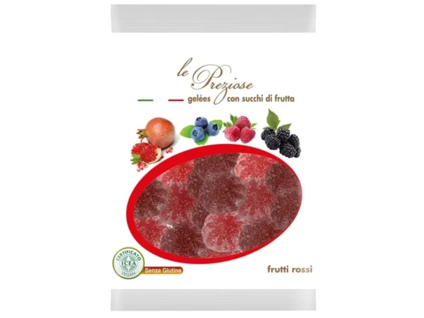 Le Preziose guminukai su aviečių ir gervuogių sultimis 100g