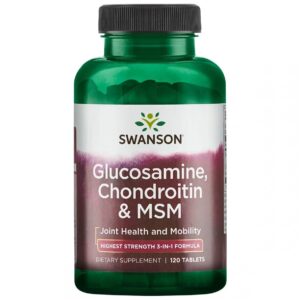 GLIUKOZAMINAS, CHONDROITINAS IR MSM 120 TAB.