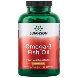 Omega 3 1000 Mg Citrinų Skonio Žuvų Taukai 60 Kaps.