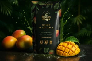 Matcha su natūraliais mangais 100g / 200g / 300g