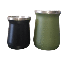 Metalinis stainless steel puodukas (įvairių talpų ir spalvų) 160ml/240ml