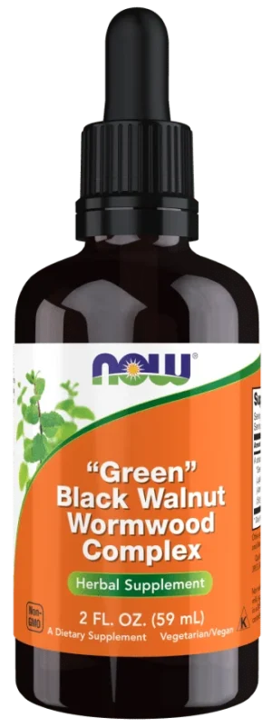 „Now Foods“ žaliųjų juodųjų riešutų ir pelyno kompleksas 59 ml