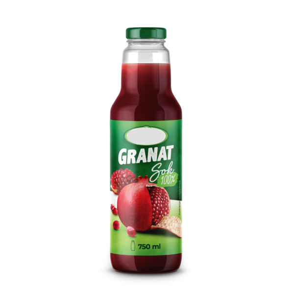 Granatų sultys 100% 750 ml