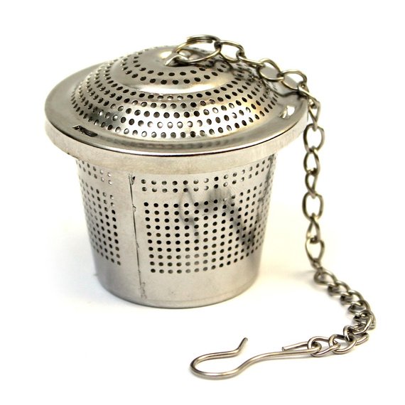 Metalinis arbatos sietelis krepšelis ant grandinėlės