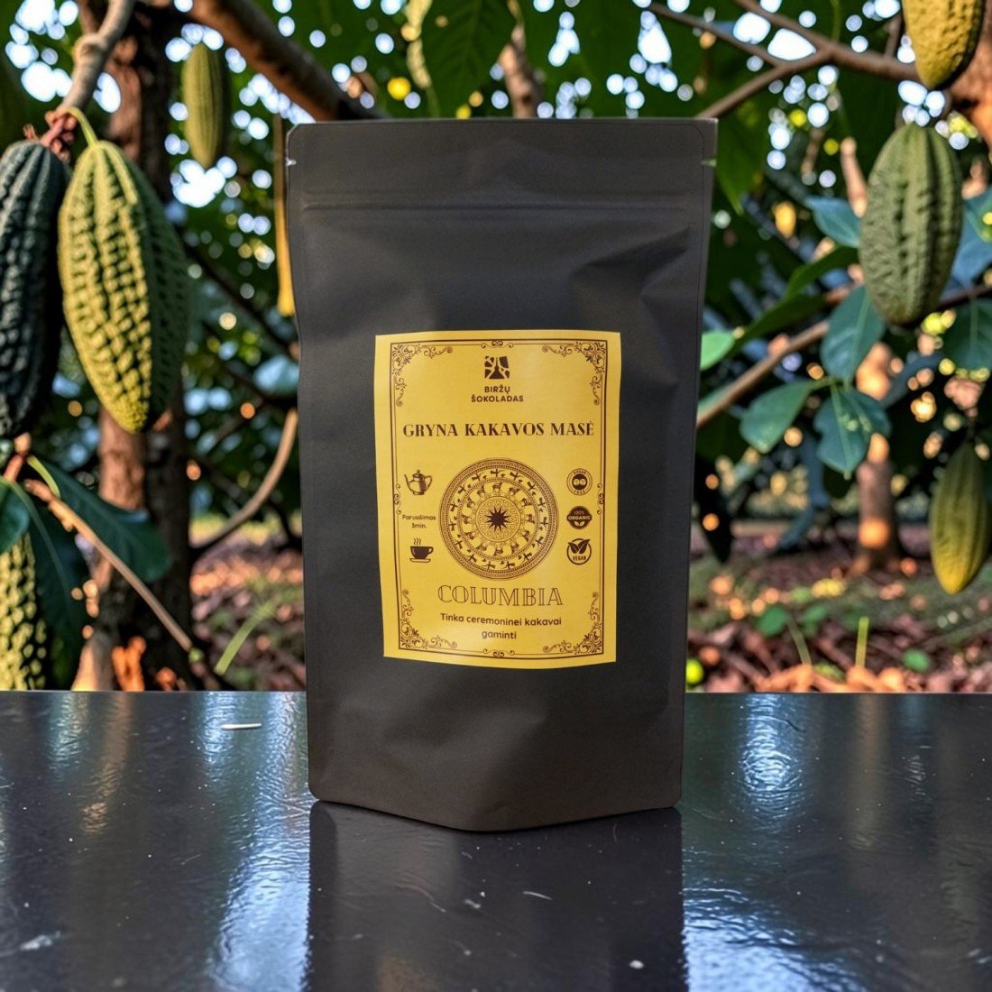 Gryna kakavos masė COLUMBIA 250g