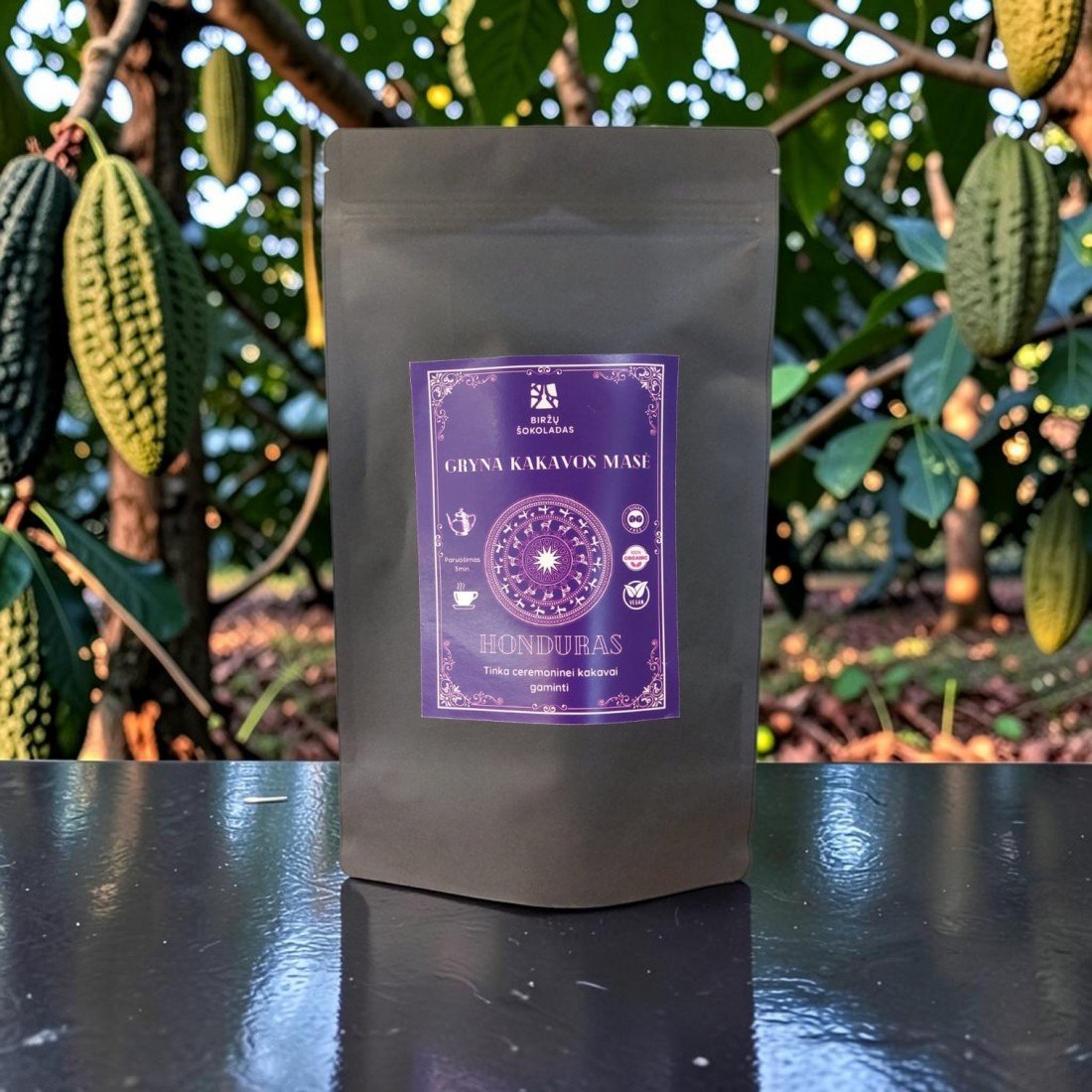 Gryna kakavos masė HONDURAS 250g