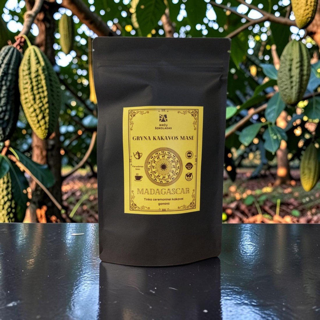 Gryna kakavos masė MADAGASCAR 250g