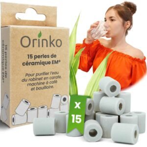 15 EM®pilkų keraminių karoliukų (dėžutė) (chloro skoniui ir cheminėms medžiagoms šalinti)
