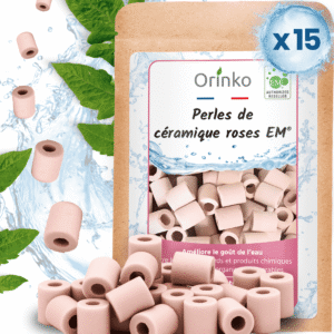 15 EM®rausvų keraminių karoliukų (dėžutė) (sunkiesiems metalams it cheminėms medžiagoms šalinti)