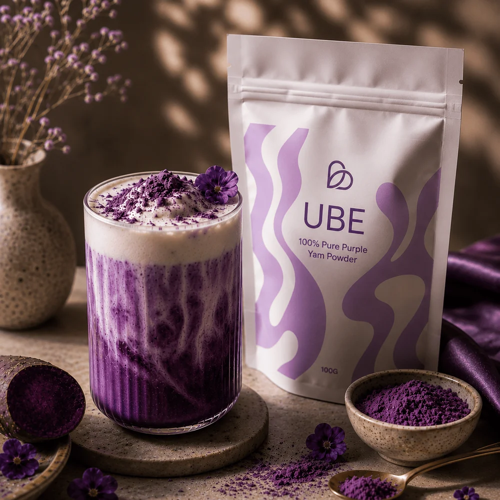 Violetinė matcha. UBE 50g / 100g