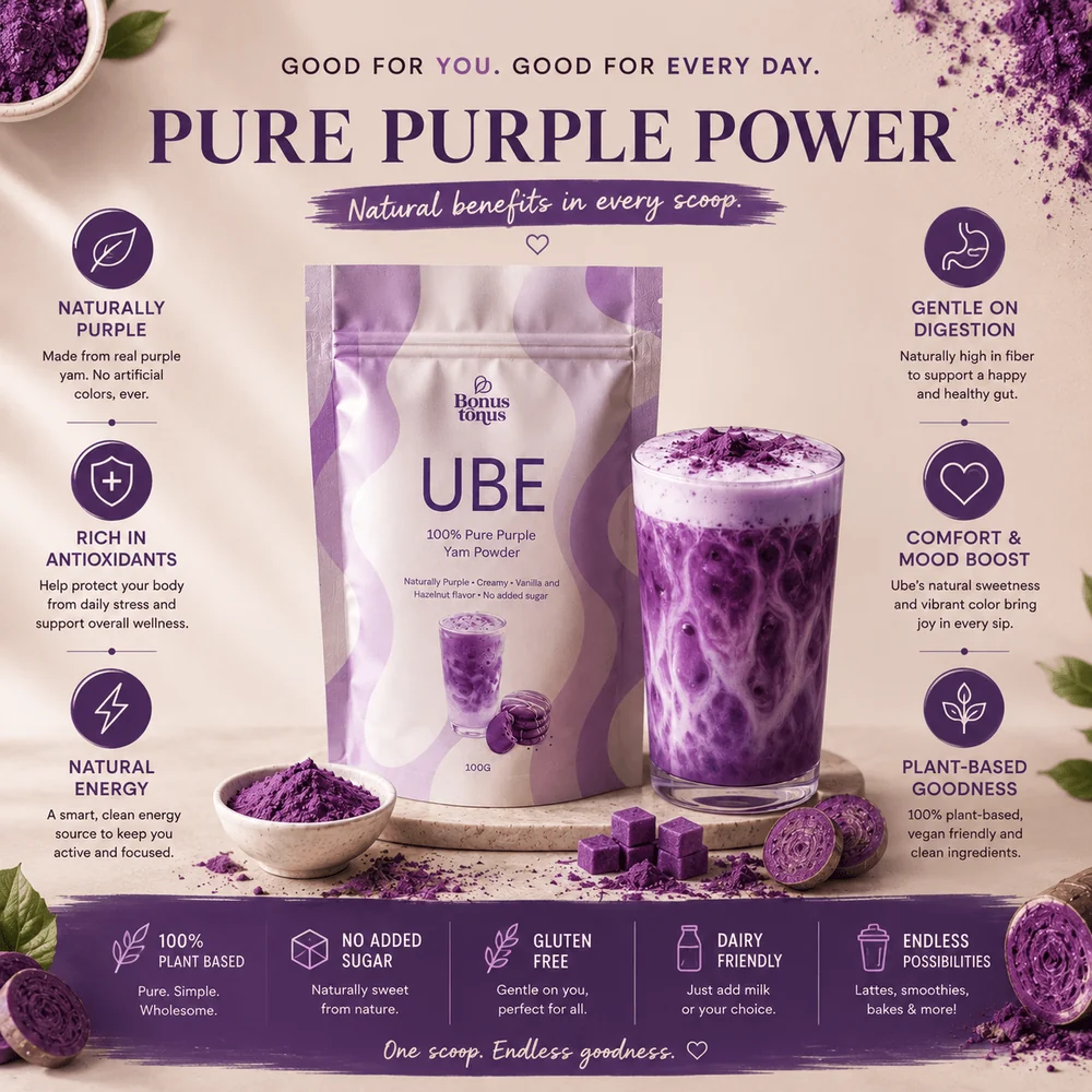Violetinė matcha. UBE 50g / 100g