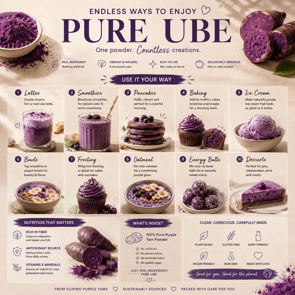 Violetinė matcha. UBE 50g / 100g